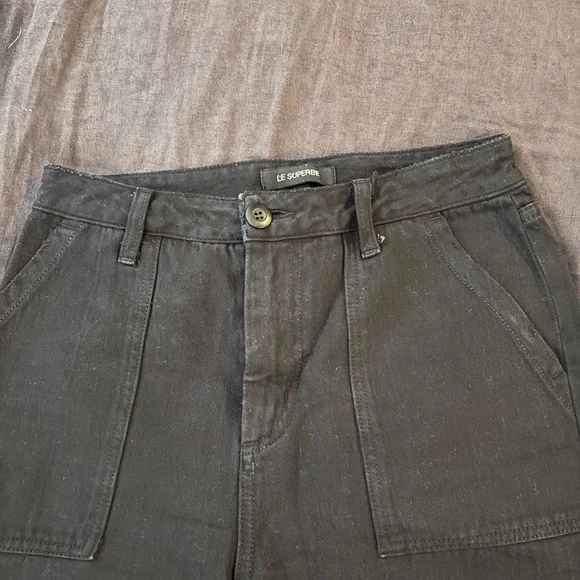 Black Wide Leg Pants Elegant Women's - Picture 2 of 8